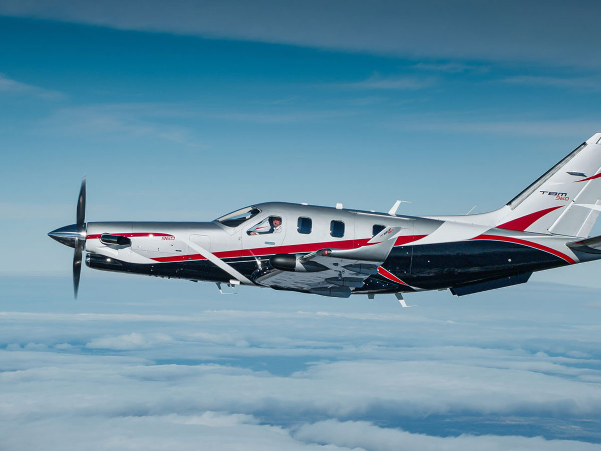 Daher’s TBM turboprop-powered aircraft at EBACE 2022