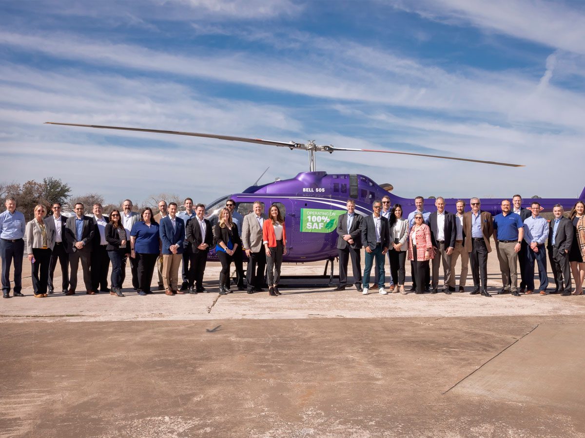 Bell 505 flies with 100% Sustainable Aviation Fuel